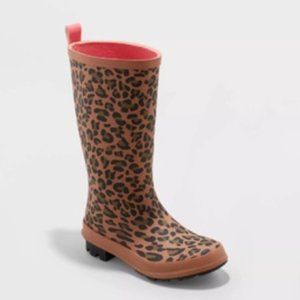 Cat & Jack Leopard Rain Boots